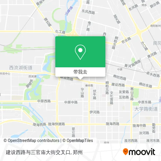 建设西路与三官庙大街交叉口地图