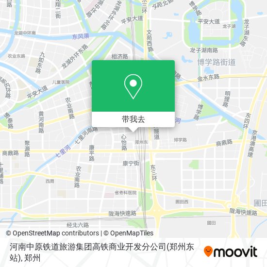 河南中原铁道旅游集团高铁商业开发分公司(郑州东站)地图
