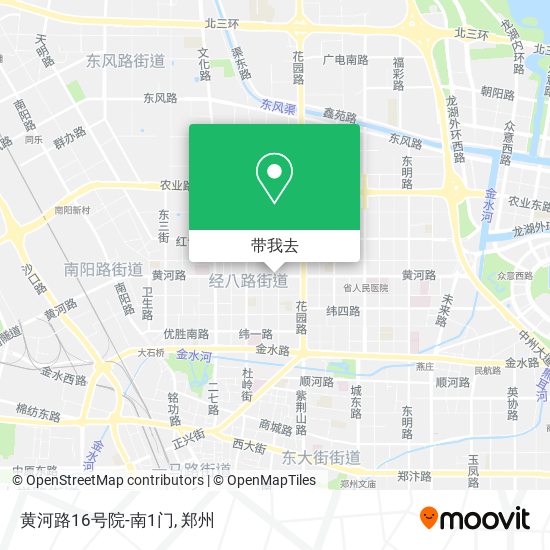 黄河路16号院-南1门地图