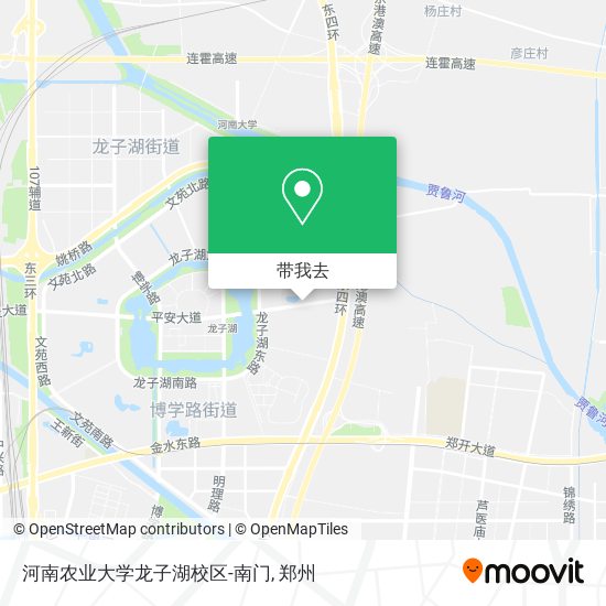 河南农业大学龙子湖校区-南门地图