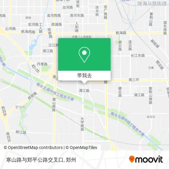 寒山路与郑平公路交叉口地图