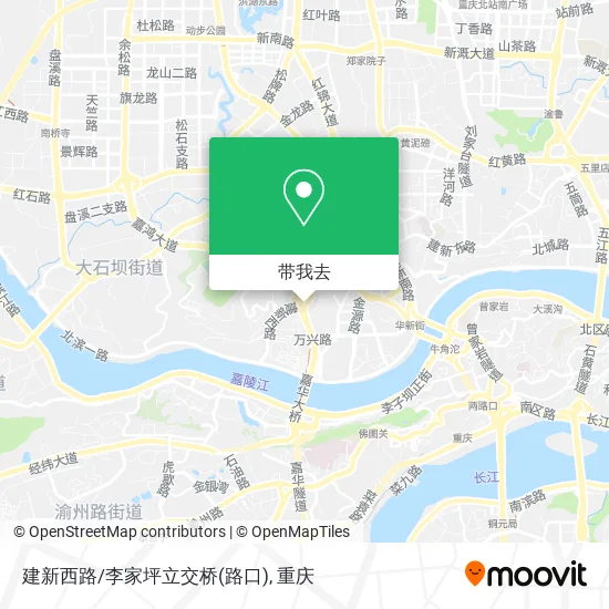 建新西路/李家坪立交桥(路口)地图