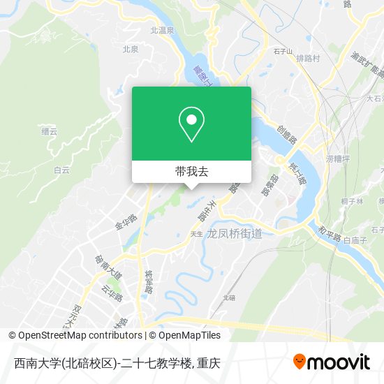 西南大学(北碚校区)-二十七教学楼地图