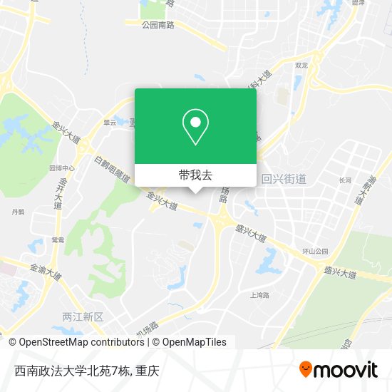 西南政法大学北苑7栋地图