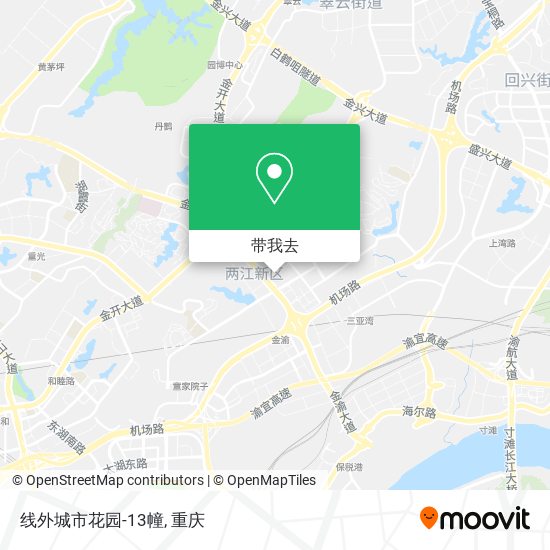 线外城市花园-13幢地图
