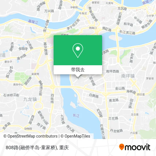 808路(融侨半岛-童家桥)地图