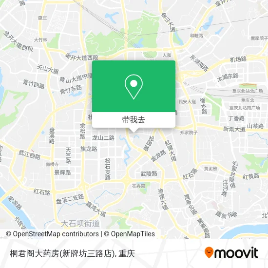 桐君阁大药房(新牌坊三路店)地图