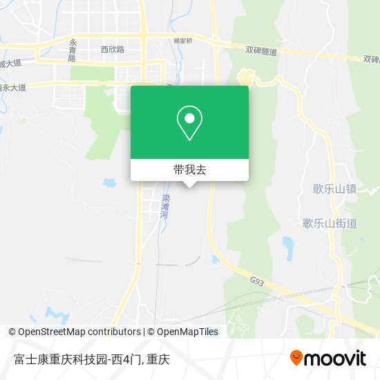 富士康重庆科技园-西4门地图