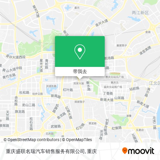 重庆盛联名瑞汽车销售服务有限公司地图