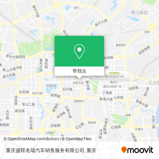 重庆盛联名瑞汽车销售服务有限公司地图