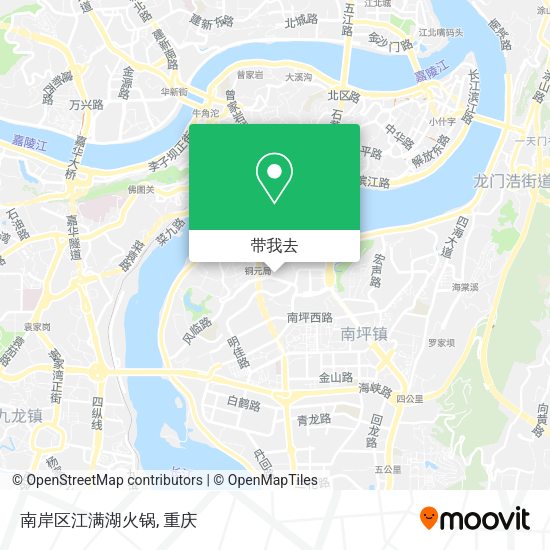 南岸区江满湖火锅地图