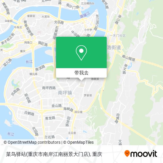 菜鸟驿站(重庆市南岸江南丽景大门店)地图
