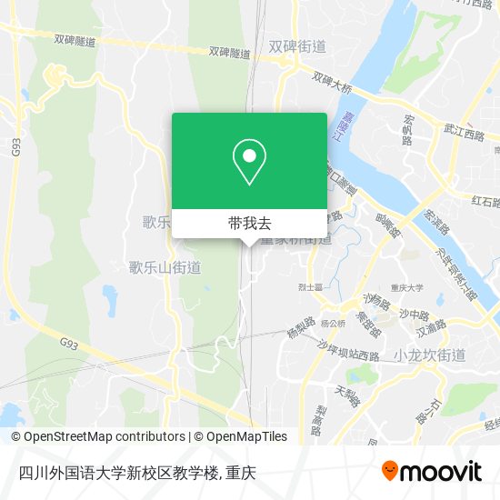 四川外国语大学新校区教学楼地图