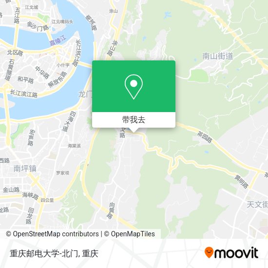 重庆邮电大学-北门地图