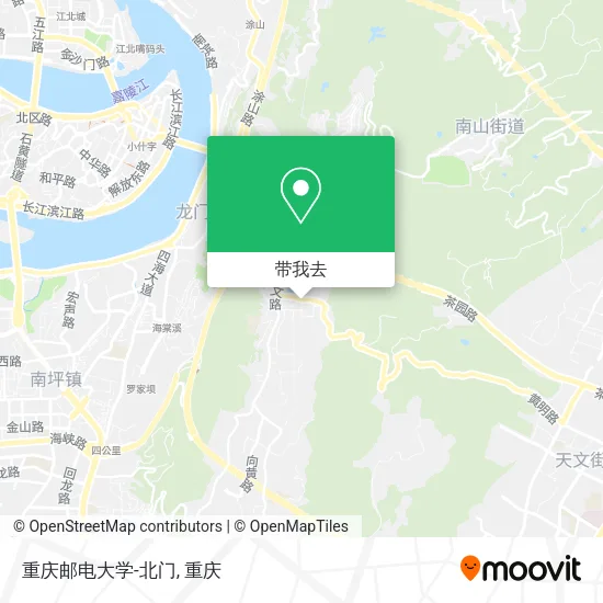 重庆邮电大学-北门地图