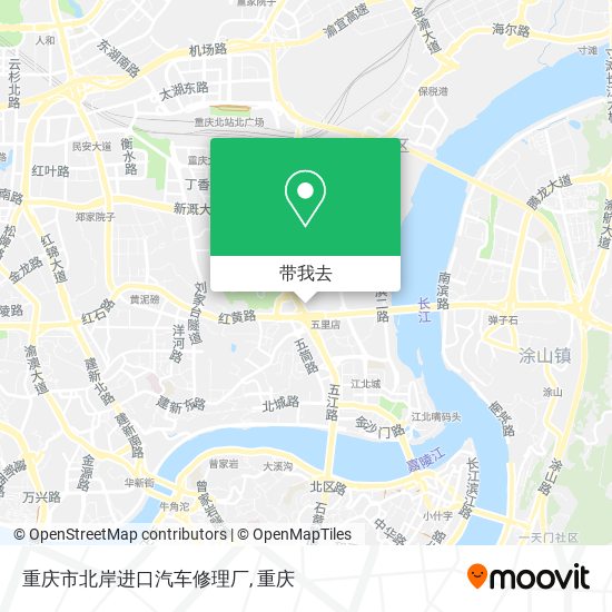重庆市北岸进口汽车修理厂地图