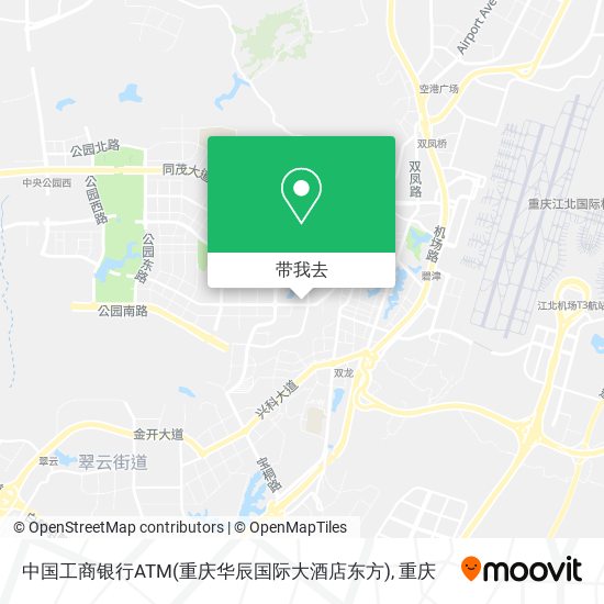 中国工商银行ATM(重庆华辰国际大酒店东方)地图