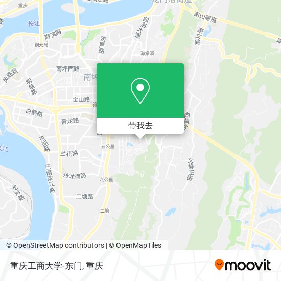 重庆工商大学-东门地图