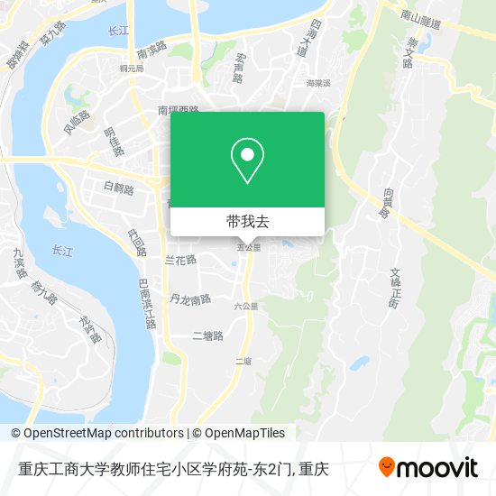 重庆工商大学教师住宅小区学府苑-东2门地图