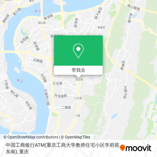 中国工商银行ATM(重庆工商大学教师住宅小区学府苑东南)地图