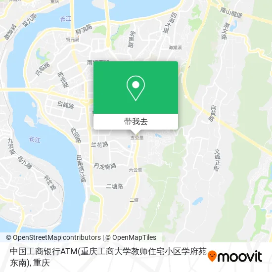 中国工商银行ATM(重庆工商大学教师住宅小区学府苑东南)地图