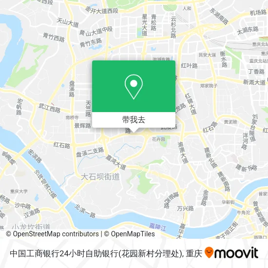 中国工商银行24小时自助银行(花园新村分理处)地图
