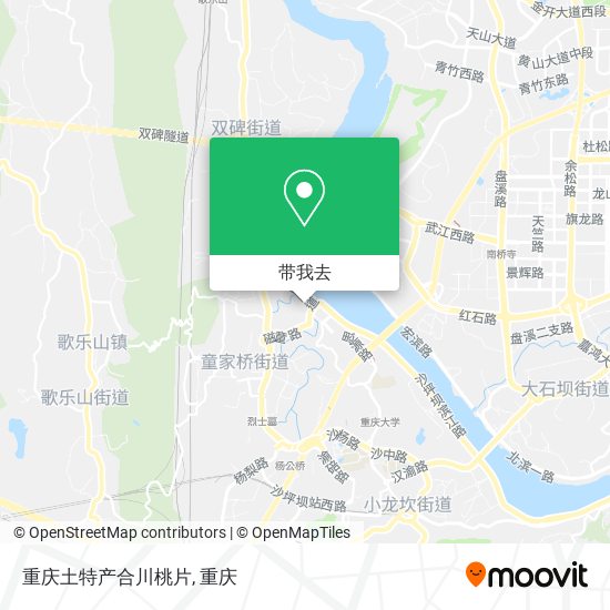 重庆土特产合川桃片地图