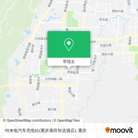 特来电汽车充电站(重庆康田智选酒店)地图