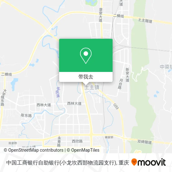 中国工商银行自助银行(小龙坎西部物流园支行)地图
