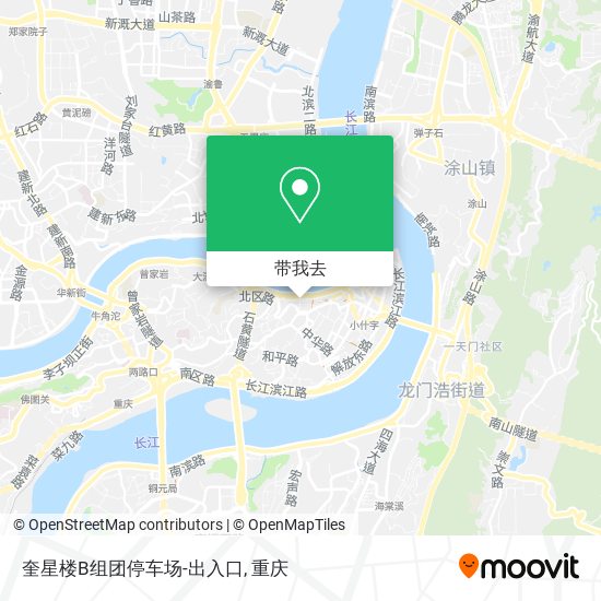奎星楼B组团停车场-出入口地图