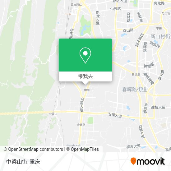 中梁山街地图