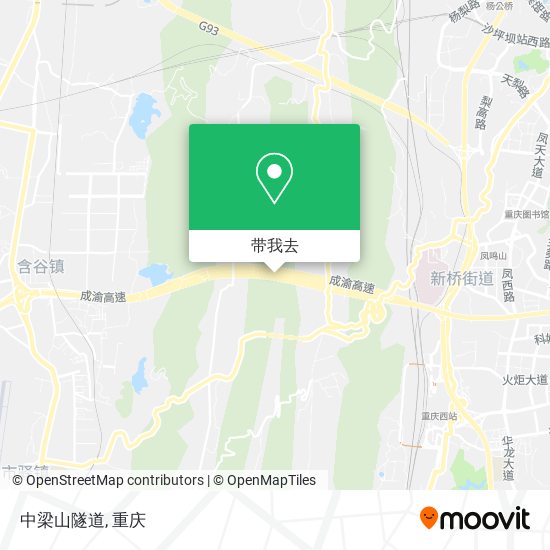 中梁山隧道地图