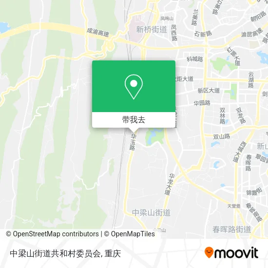中梁山街道共和村委员会地图