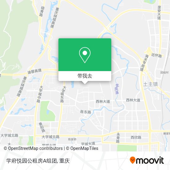 学府悦园公租房A组团地图