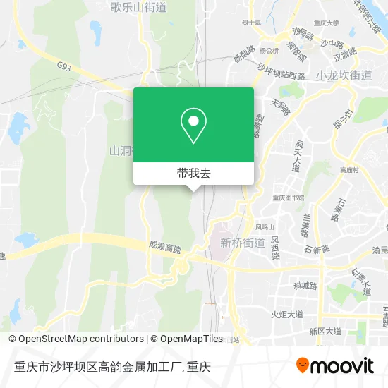 重庆市沙坪坝区高韵金属加工厂地图
