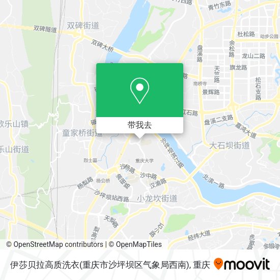 伊莎贝拉高质洗衣(重庆市沙坪坝区气象局西南)地图