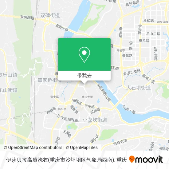 伊莎贝拉高质洗衣(重庆市沙坪坝区气象局西南)地图