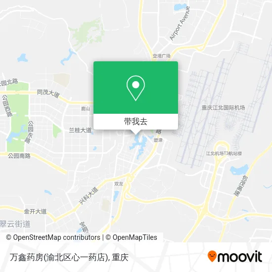 万鑫药房(渝北区心一药店)地图