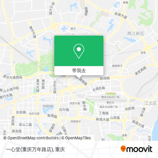 一心堂(重庆万年路店)地图