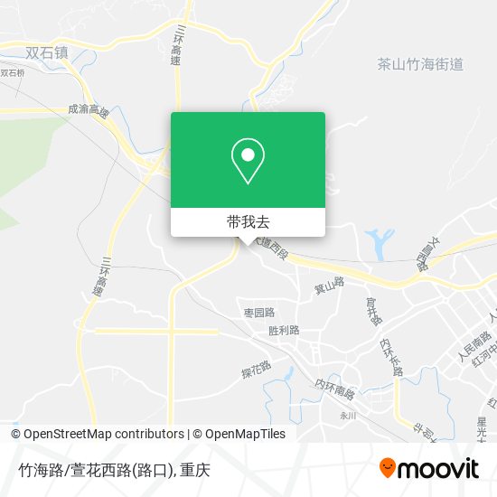 竹海路/萱花西路(路口)地图