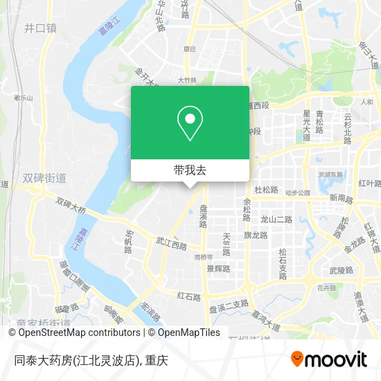 同泰大药房(江北灵波店)地图