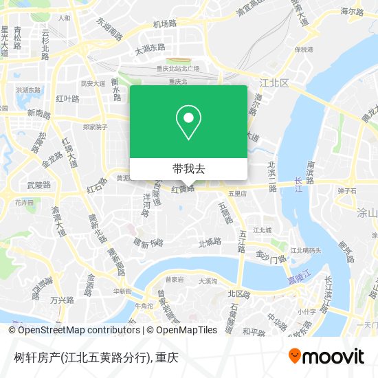 树轩房产(江北五黄路分行)地图