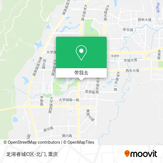 龙湖睿城C区-北门地图