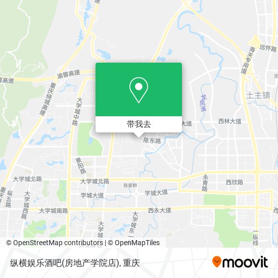 纵横娱乐酒吧(房地产学院店)地图