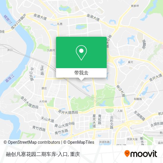 融创凡塞花园二期车库-入口地图