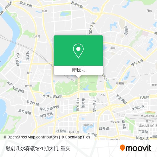 融创凡尔赛领馆-1期大门地图