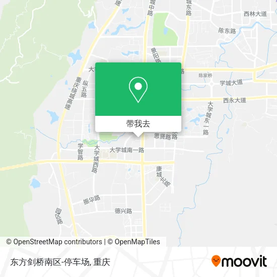 东方剑桥南区-停车场地图