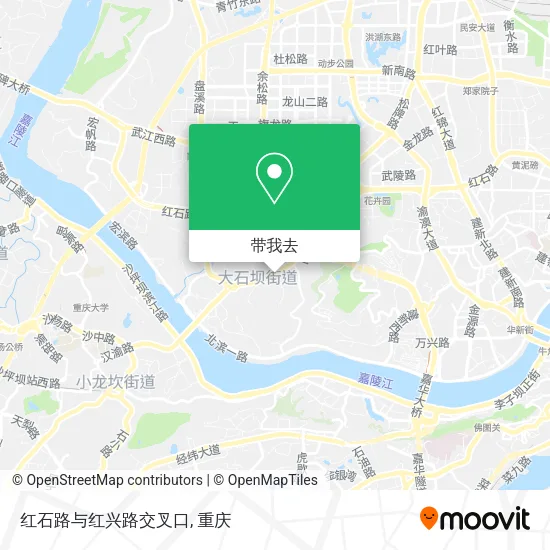 红石路与红兴路交叉口地图
