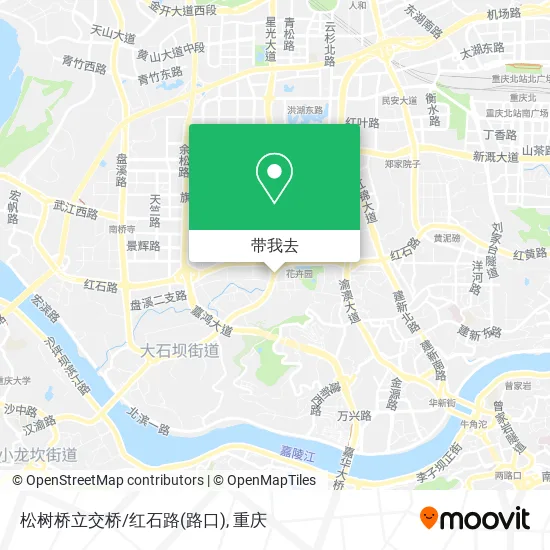 松树桥立交桥/红石路(路口)地图
