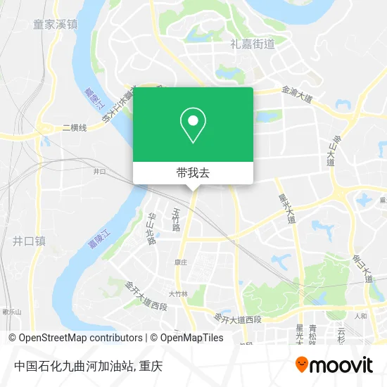 中国石化九曲河加油站地图